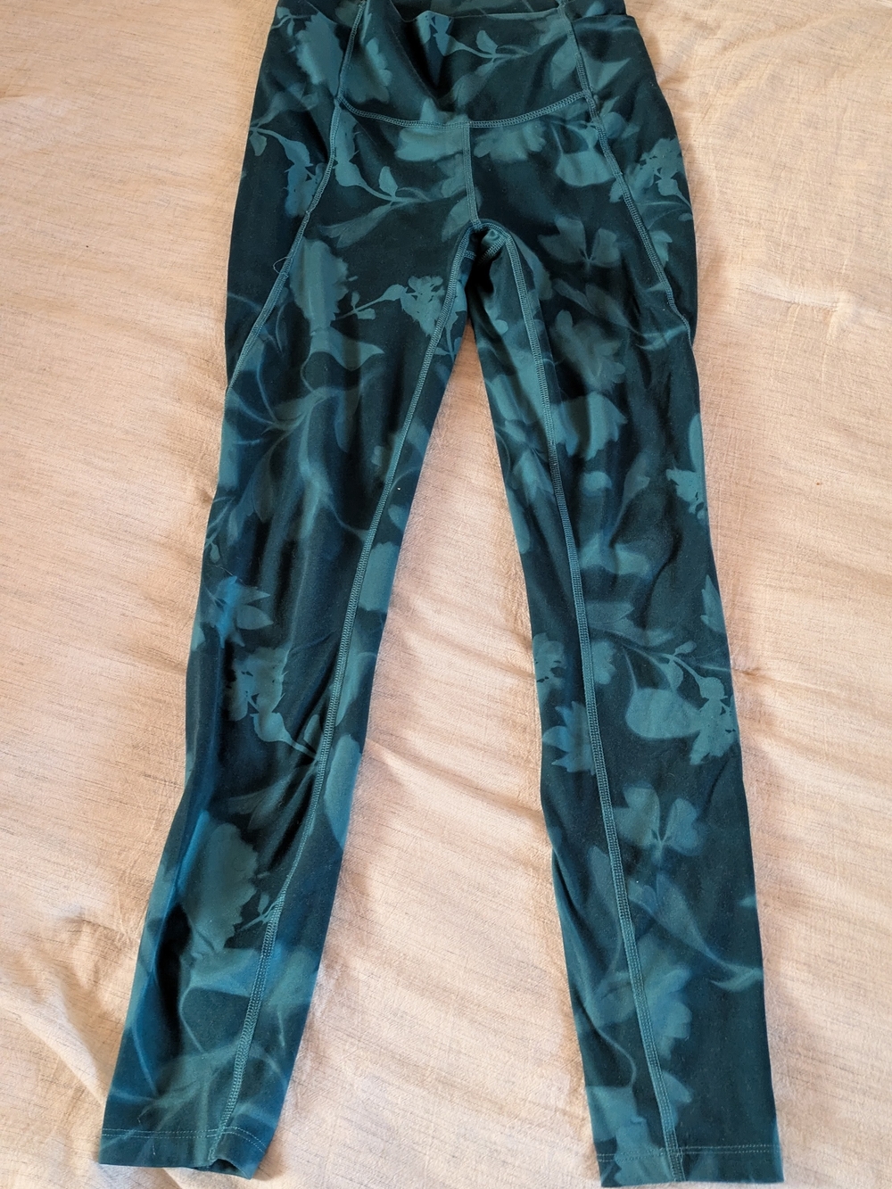 all in motion Dark Teal Floral-Print Leggings